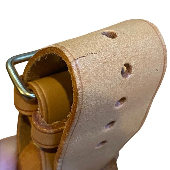 Louis Vuitton Authentic Leather Luggage Tag and Belt Set - Picture 7 of 9